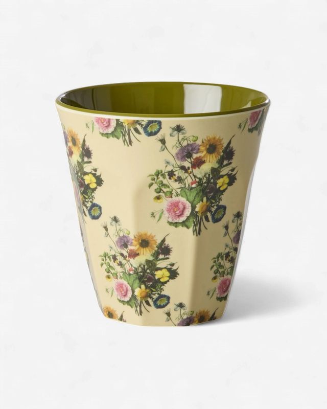 Rice beker retro bouquet - 250 ml