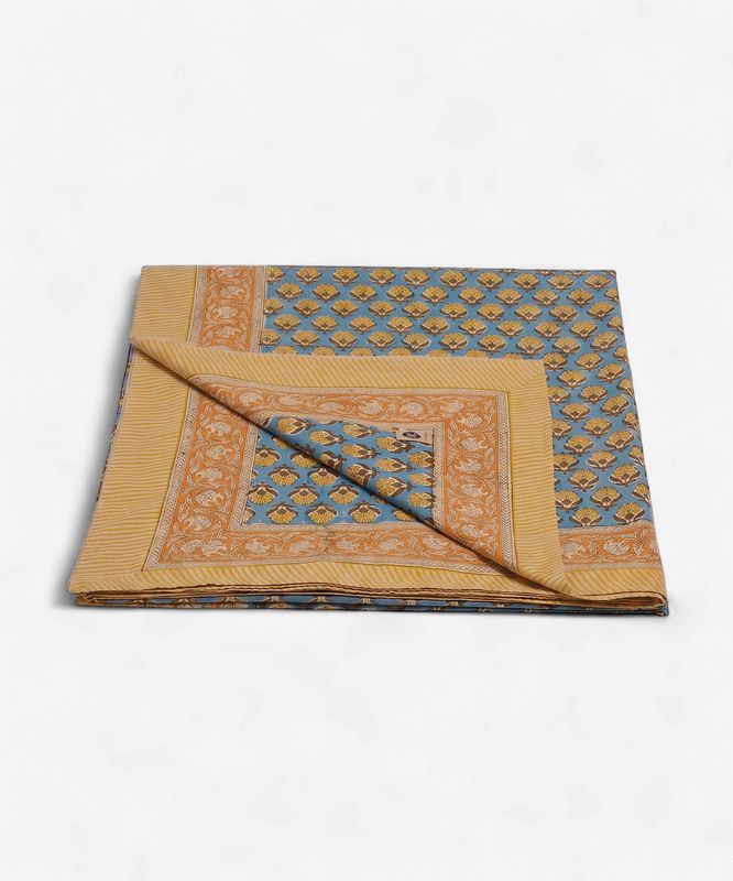 Blue Emma single throw in tote bag *140 x 220cm