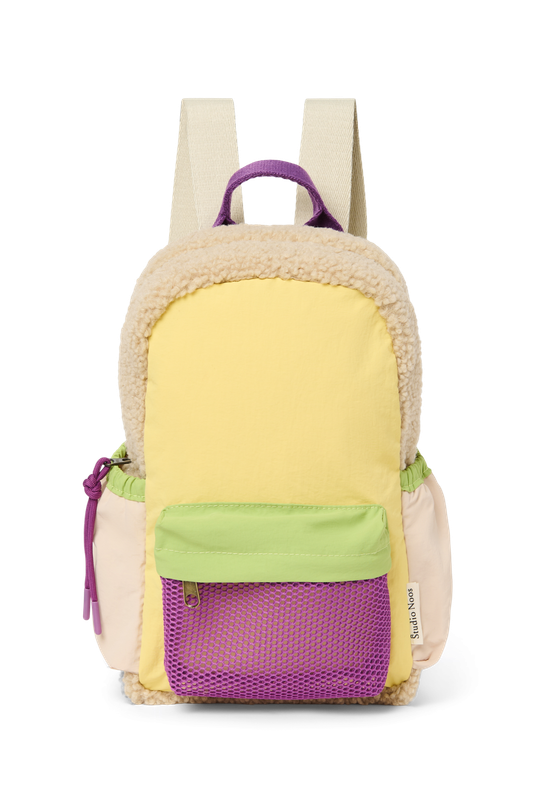 Patchwork Mini Backpack - Butter Yellow