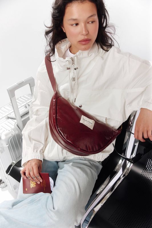 Vegan Leather Adult Fanny Pack - Burgundy
