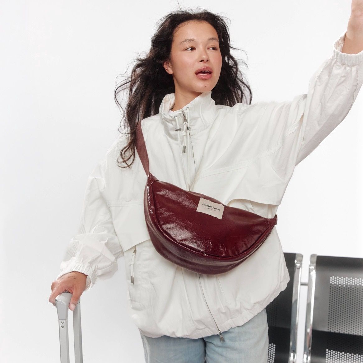 Vegan Leather Adult Fanny Pack - Burgundy