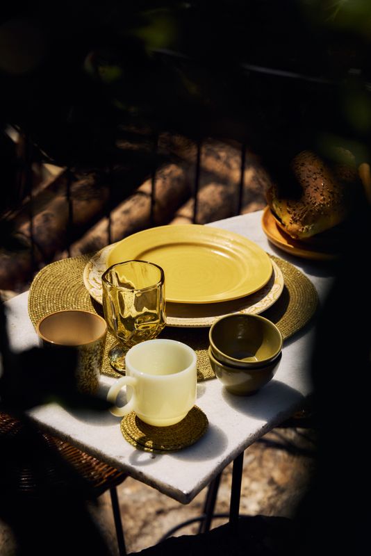 Farmhouse ceramics: XS bowls moss, set of 4