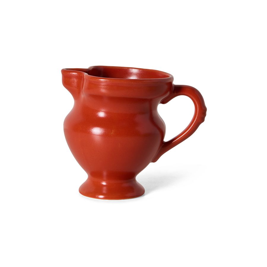 Farmhouse ceramics: small jug, red