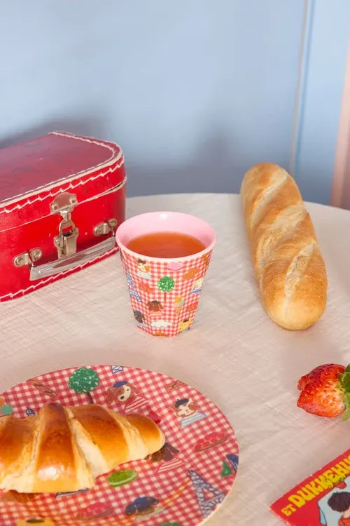 Rice beker rood kids in paris - 250 ml