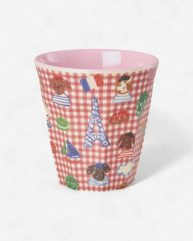 Rice beker rood kids in paris - 250 ml