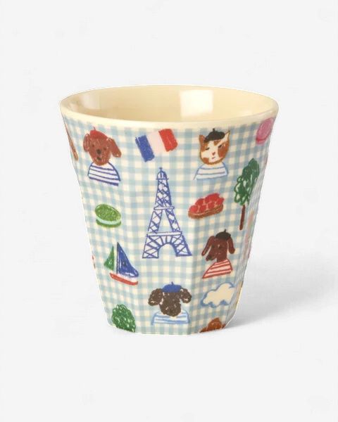 Rice beker blauw kids in paris - 250 ml