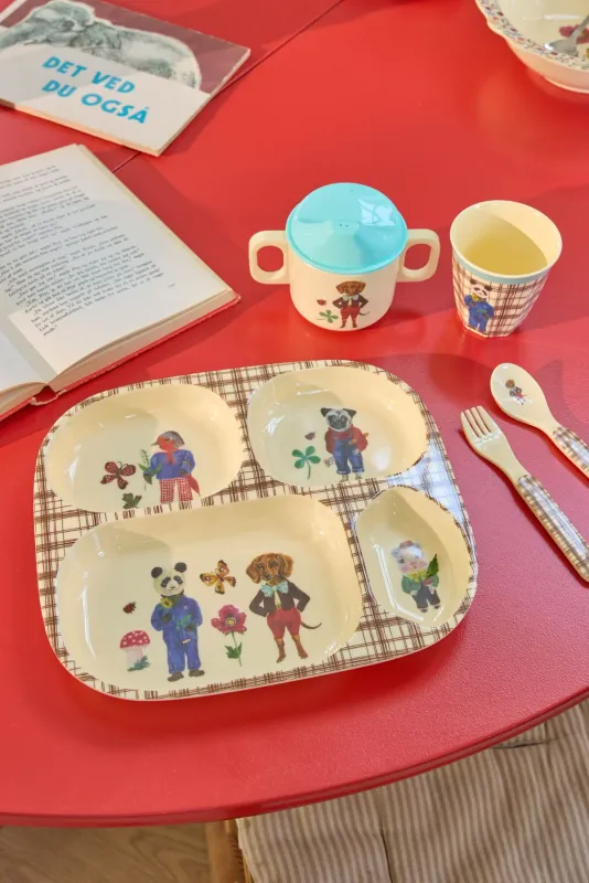 Rice baby diner set bruin