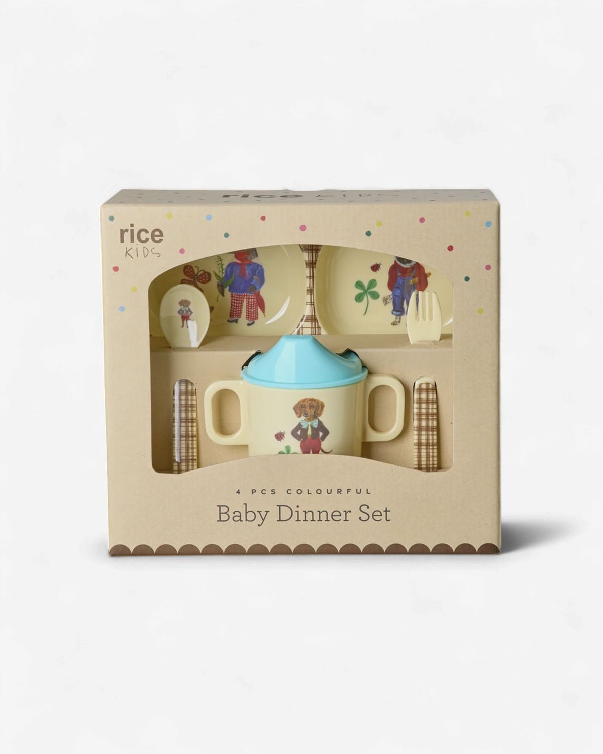 Rice baby diner set bruin