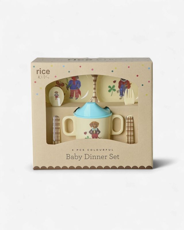 Rice baby diner set bruin