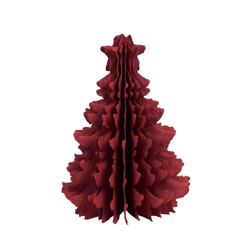 Standing paper tree, red