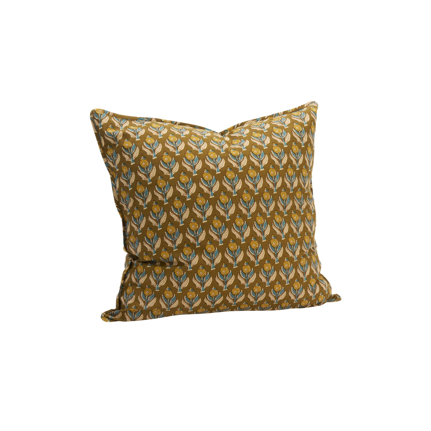 Printed cushion, olive