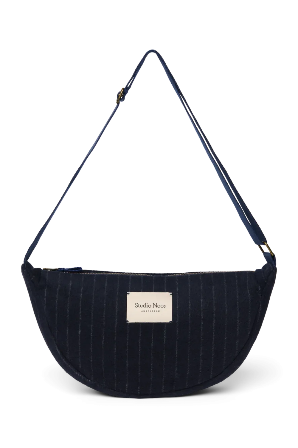 Flannel Chalkstripe Adult Fanny Pack - Dark Blue