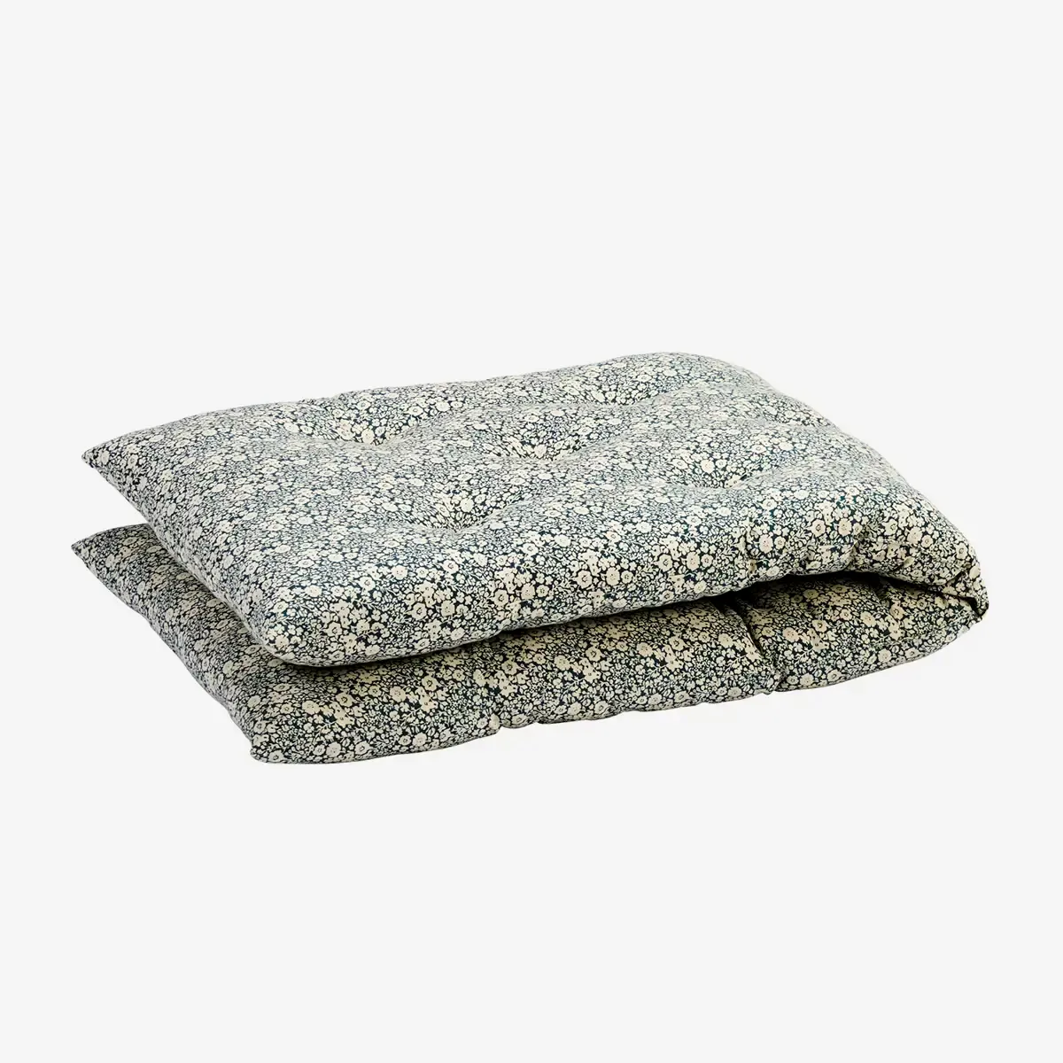 Printed cotton mattress, blue 45 x 125 cm