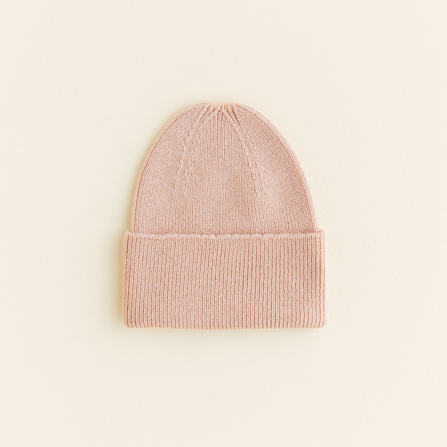 Hvid - beanie fonzie newborn apricot