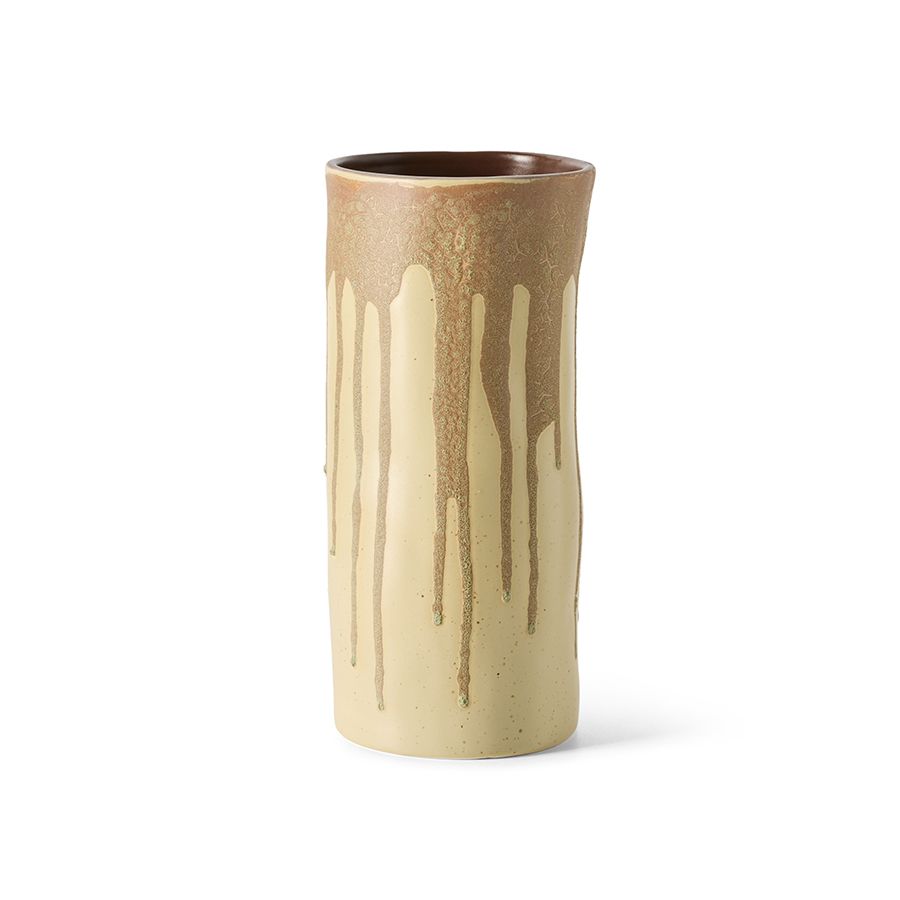 Long vase melting brown