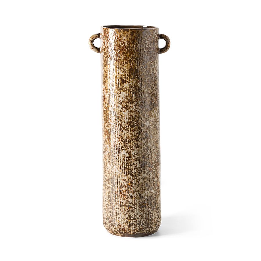 Long vase reactive brown