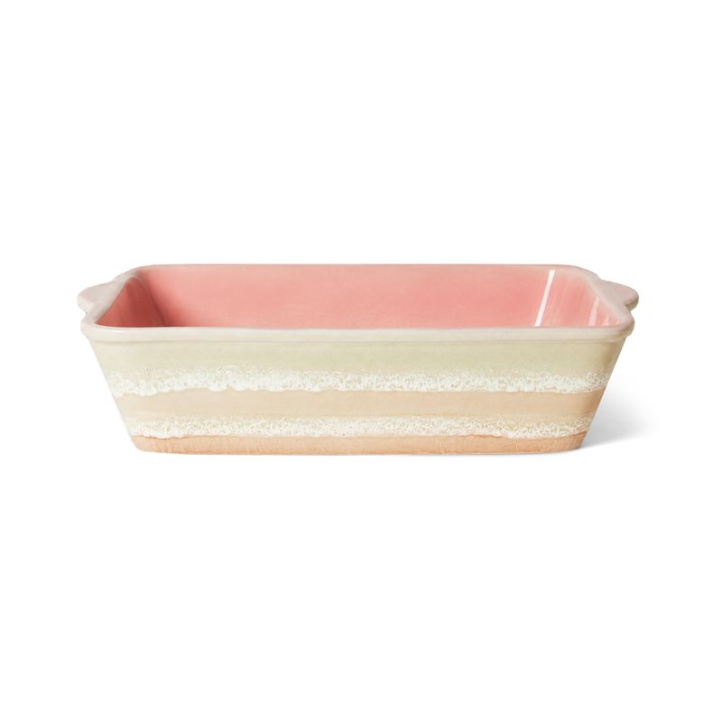 70s ceramics: oven dish large umber