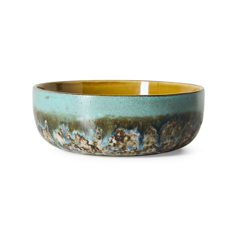 70s ceramics: salad bowl agave