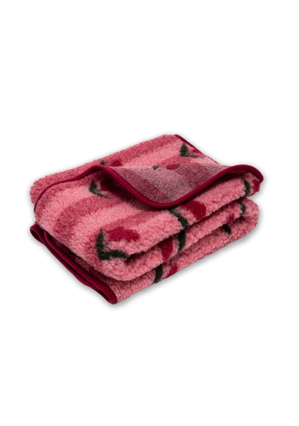 Alwero deken thumbled - cherry, Kies een maat: 75 x 100 cm