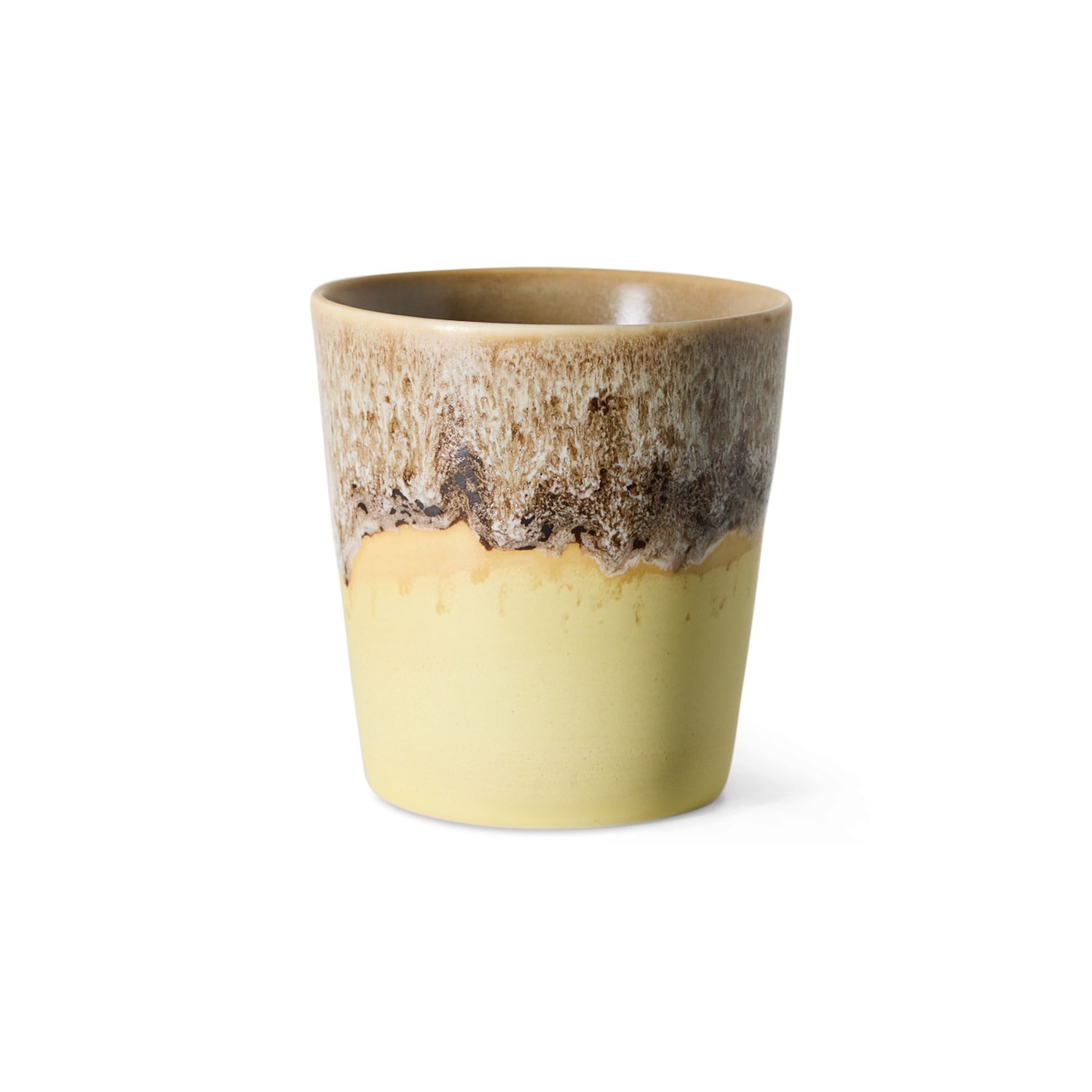 70s ceramics: coffee mug custard
