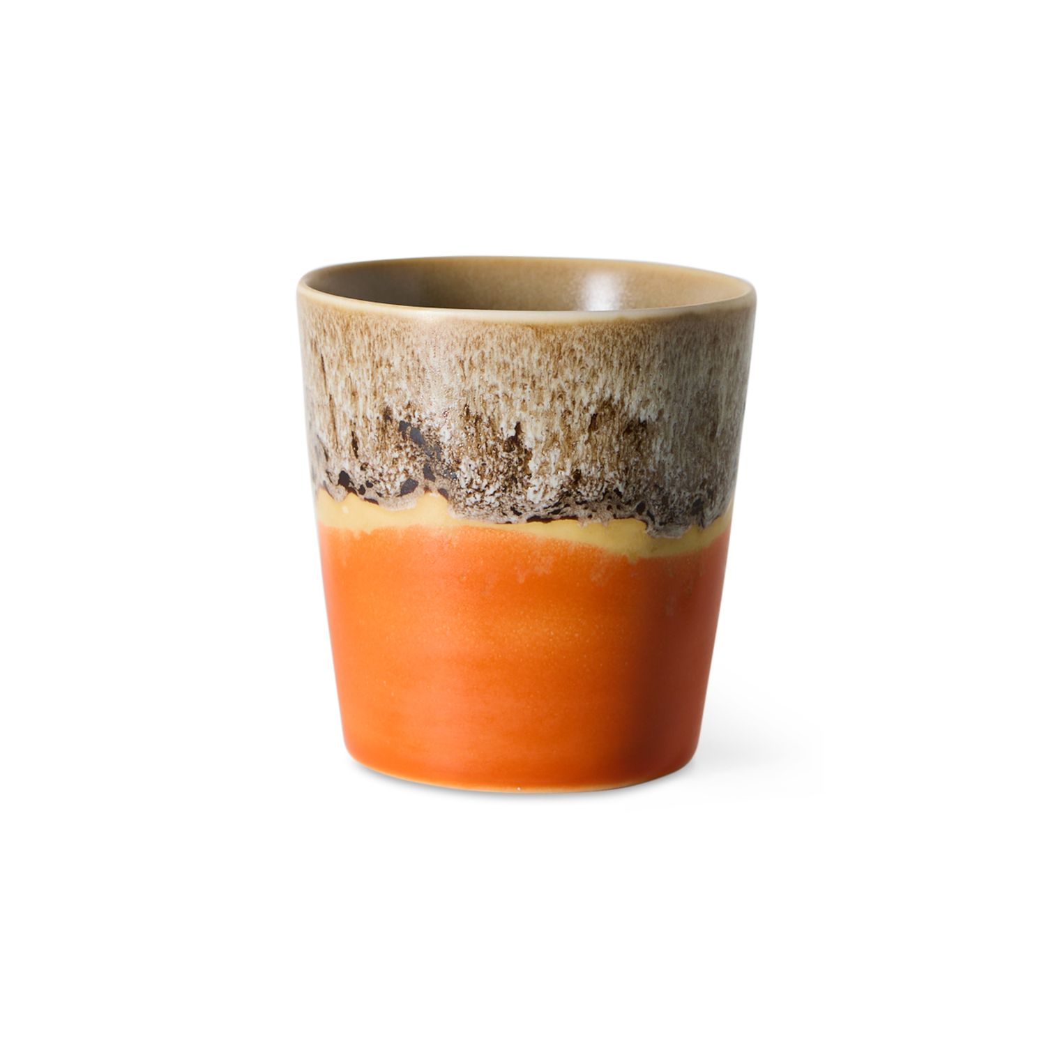 70s ceramics: coffee mug fierce