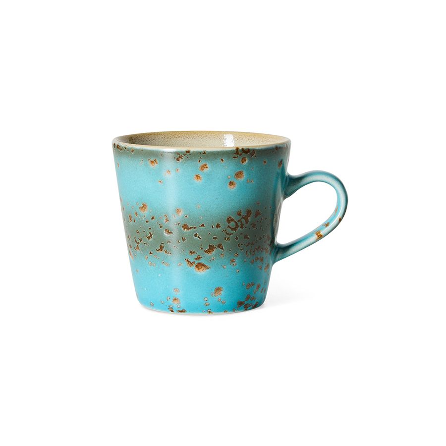 70s ceramics: americano mug aqua