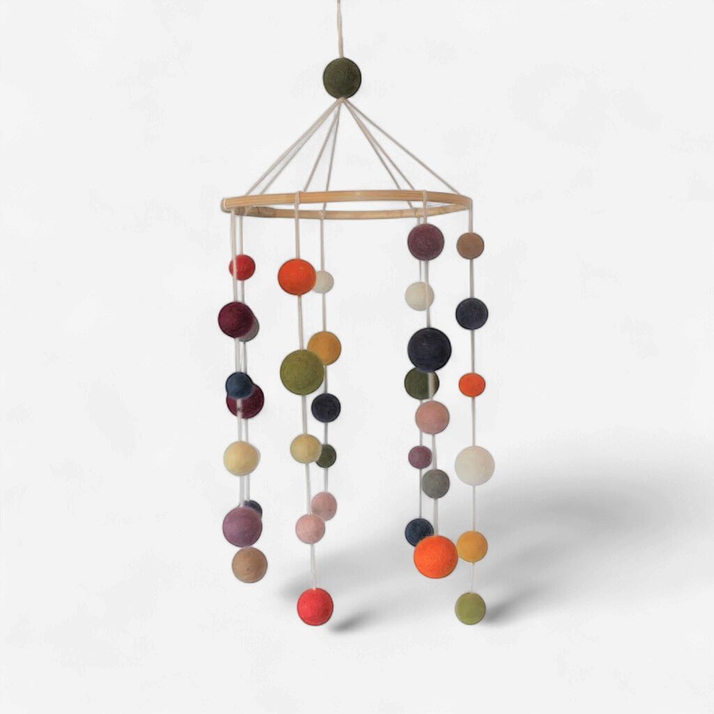Mobiel vilten bolletjes