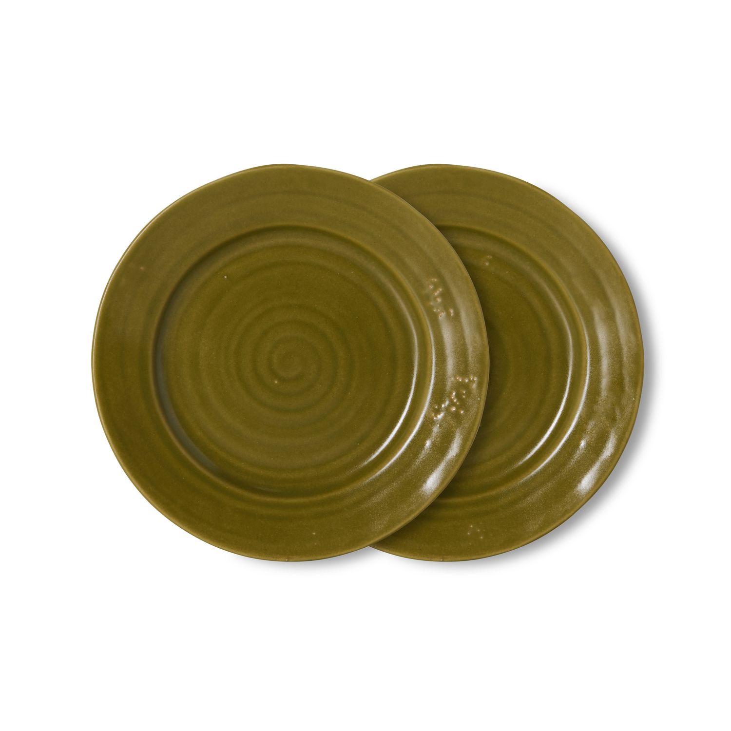 Farmhouse ceramics: side plate, moss