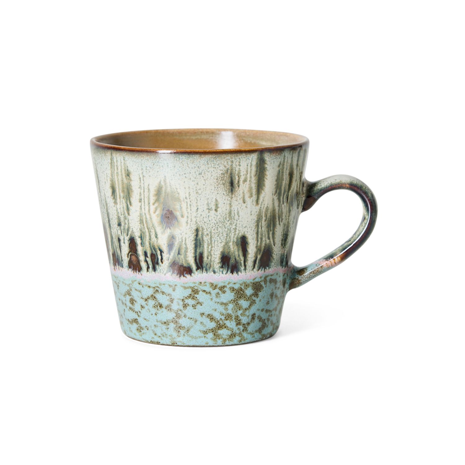 70s ceramics: cappuccino mug birthstone