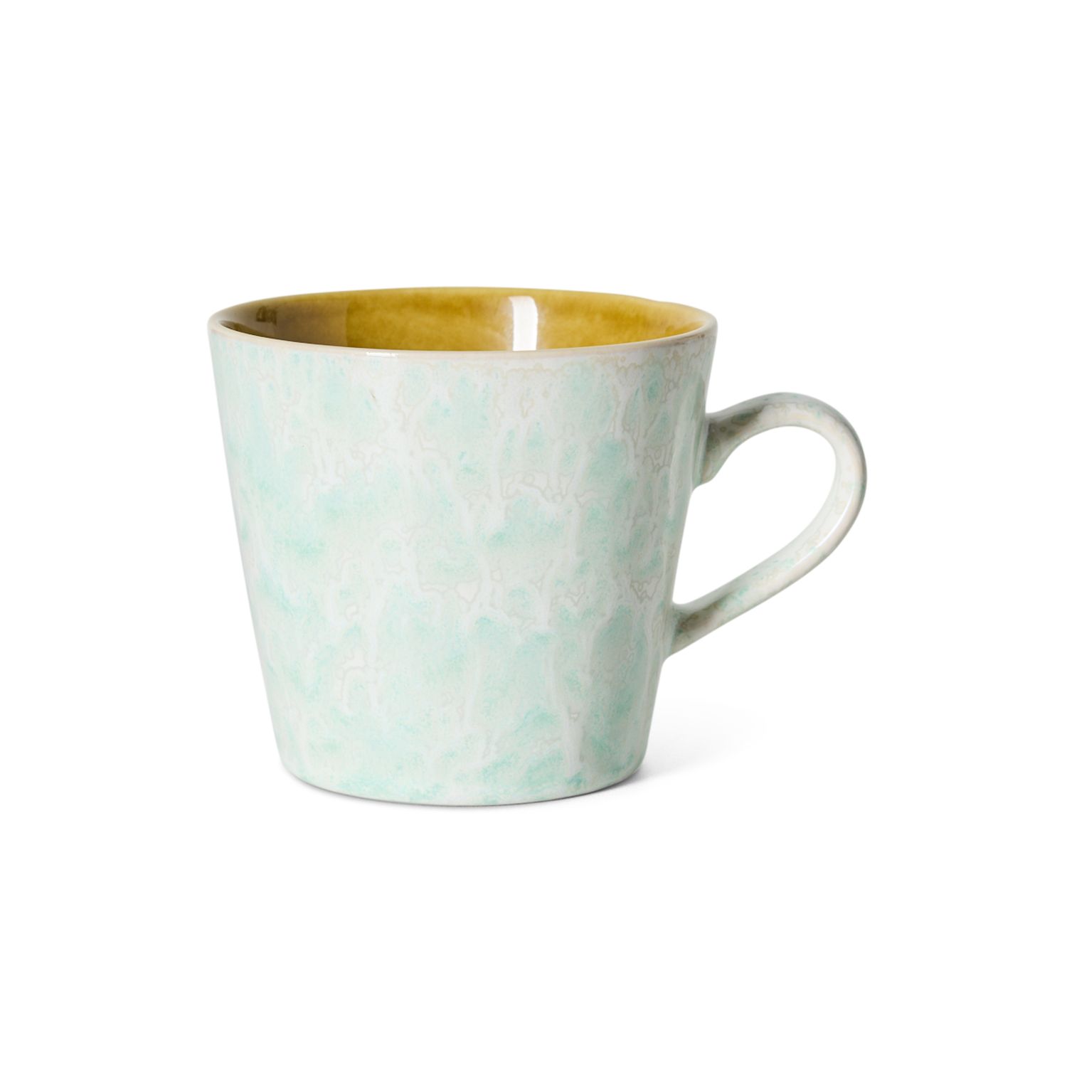 70s ceramics: cappuccino mug lotus