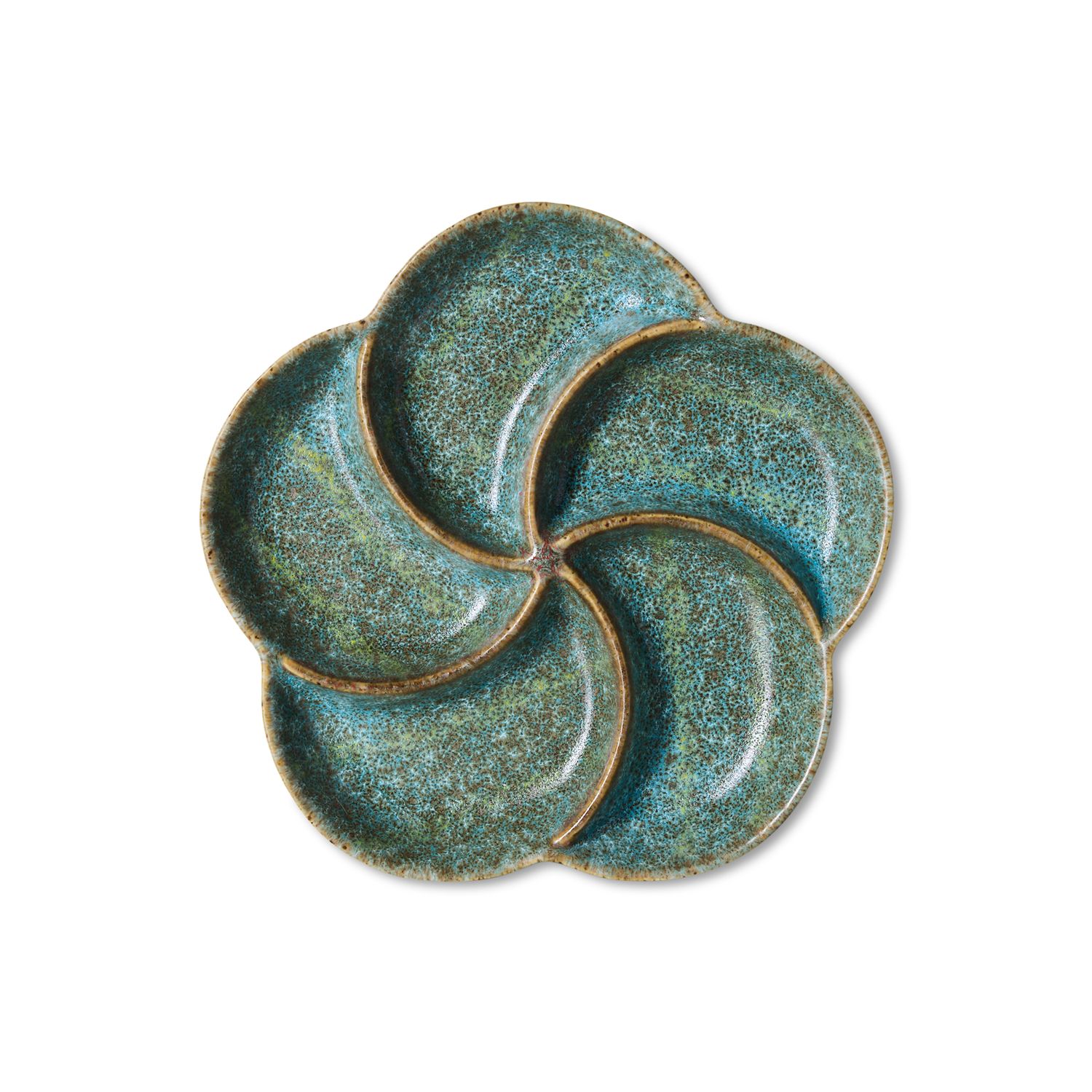 70s ceramics: snack tray granite