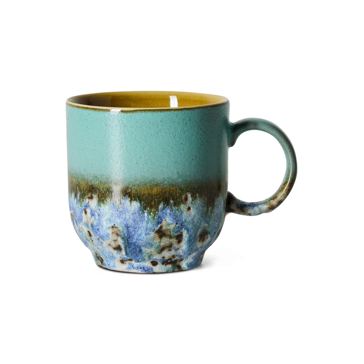 70s ceramics: café mug agave