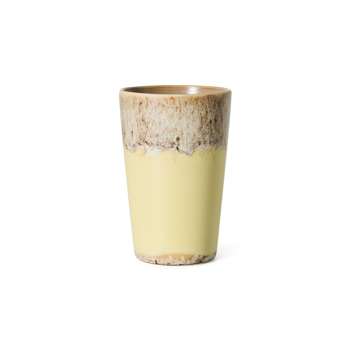 70s ceramics: tea mug custard
