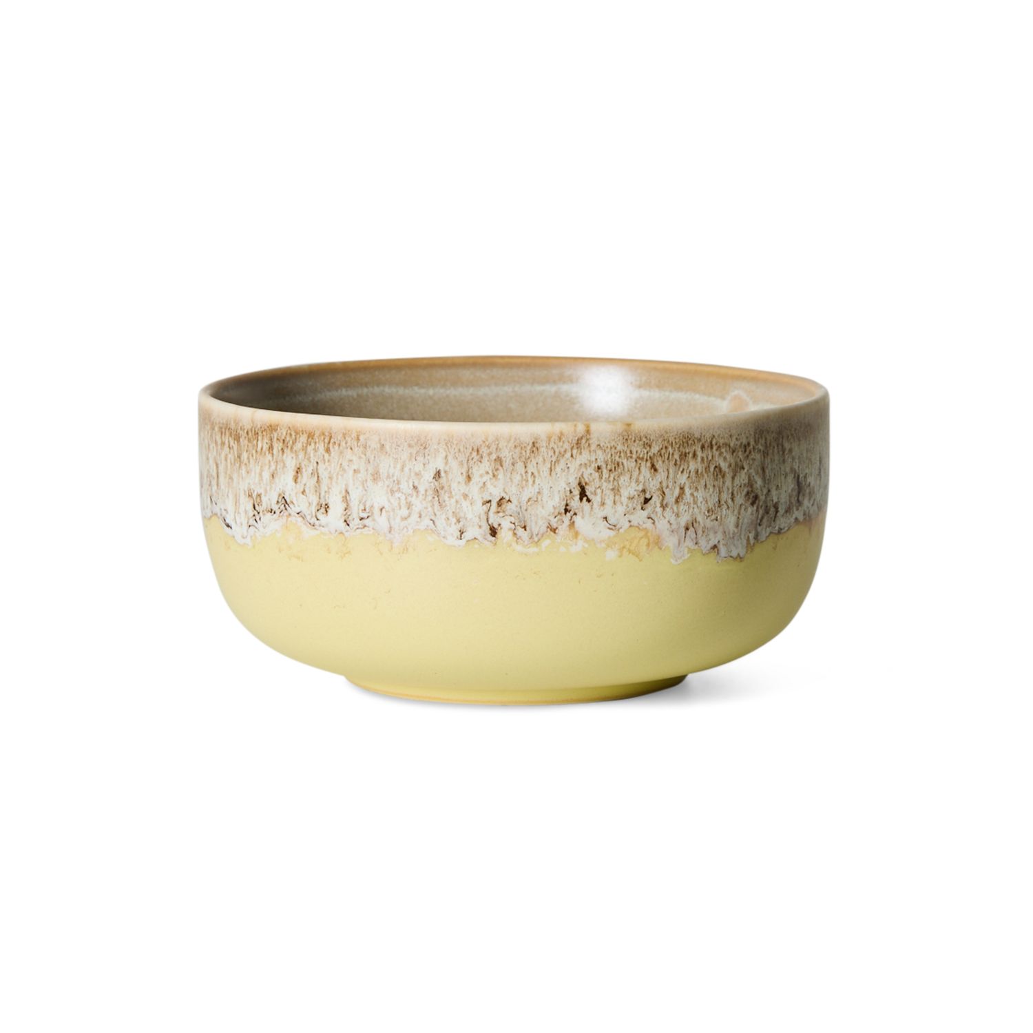 70s ceramics: dessert bowl custard