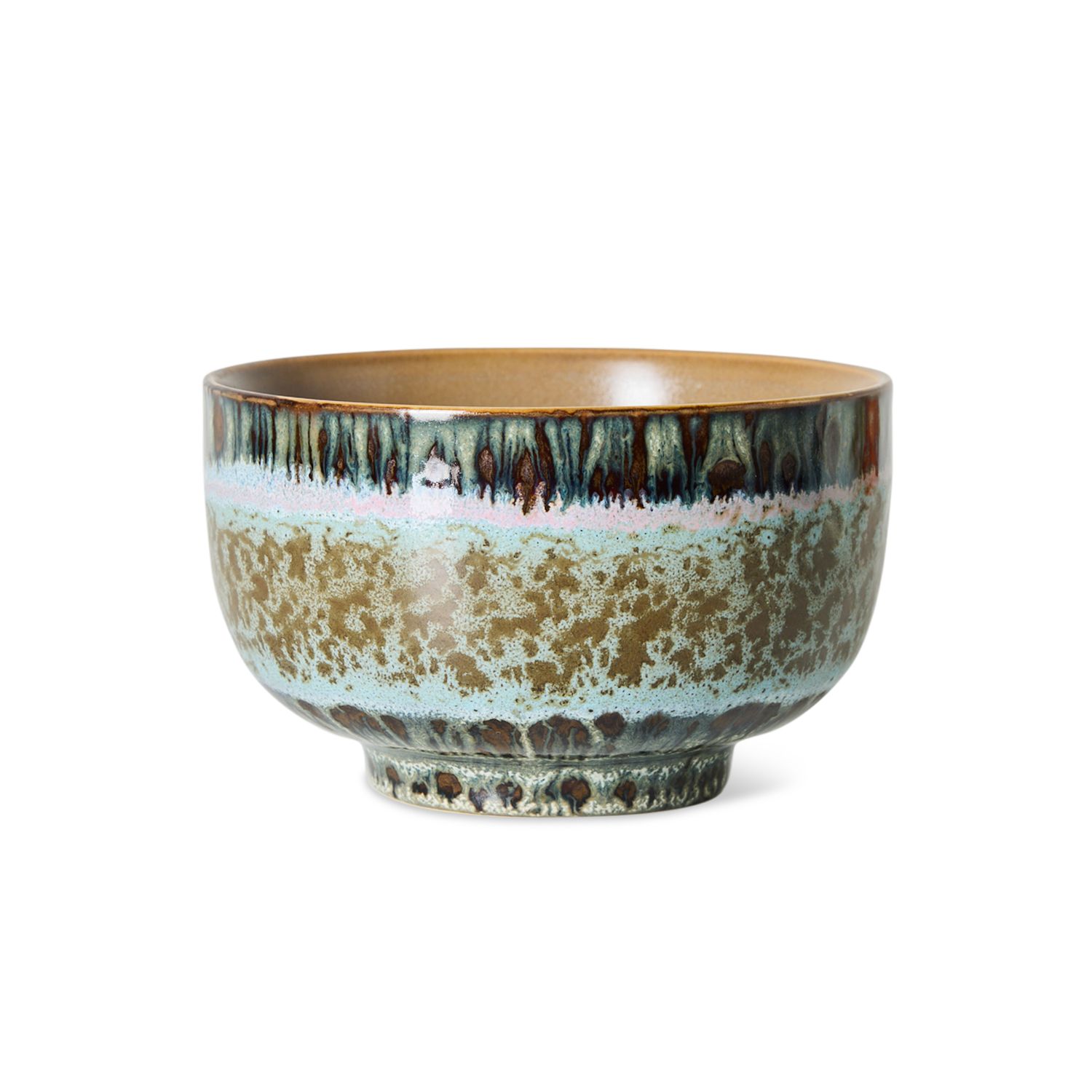 70s ceramics: noodle bowl birthstone