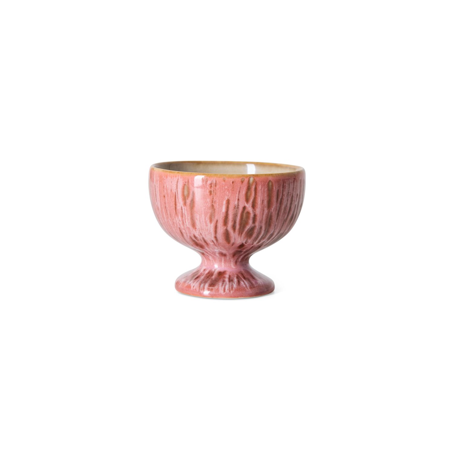 70s ceramics: small coupe rhubarb