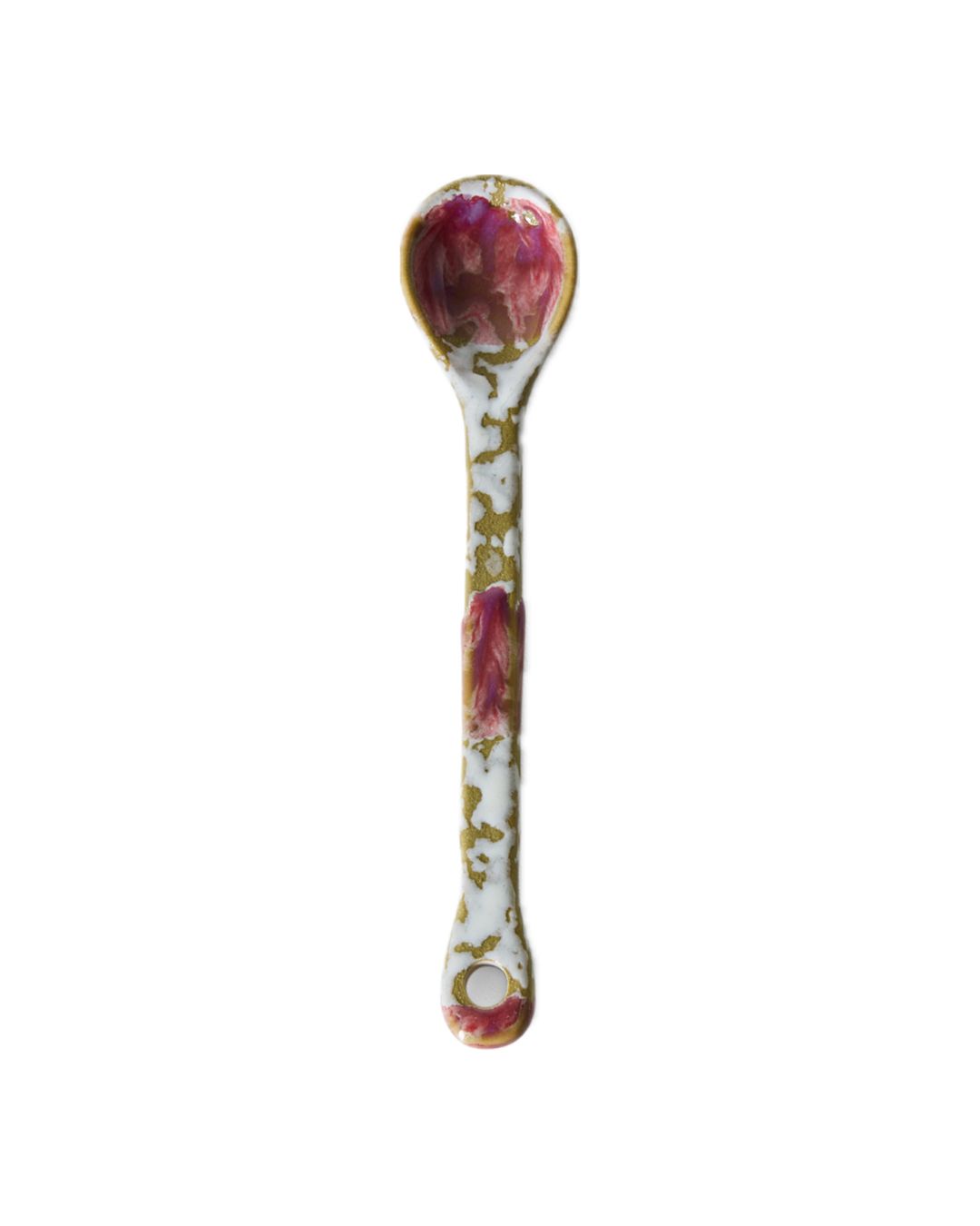 70s ceramics: spoons marine, M, set of 4, Kies een kleur: rood