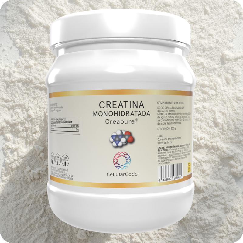 Creatina monohidratada Creapure®️ 300gr.