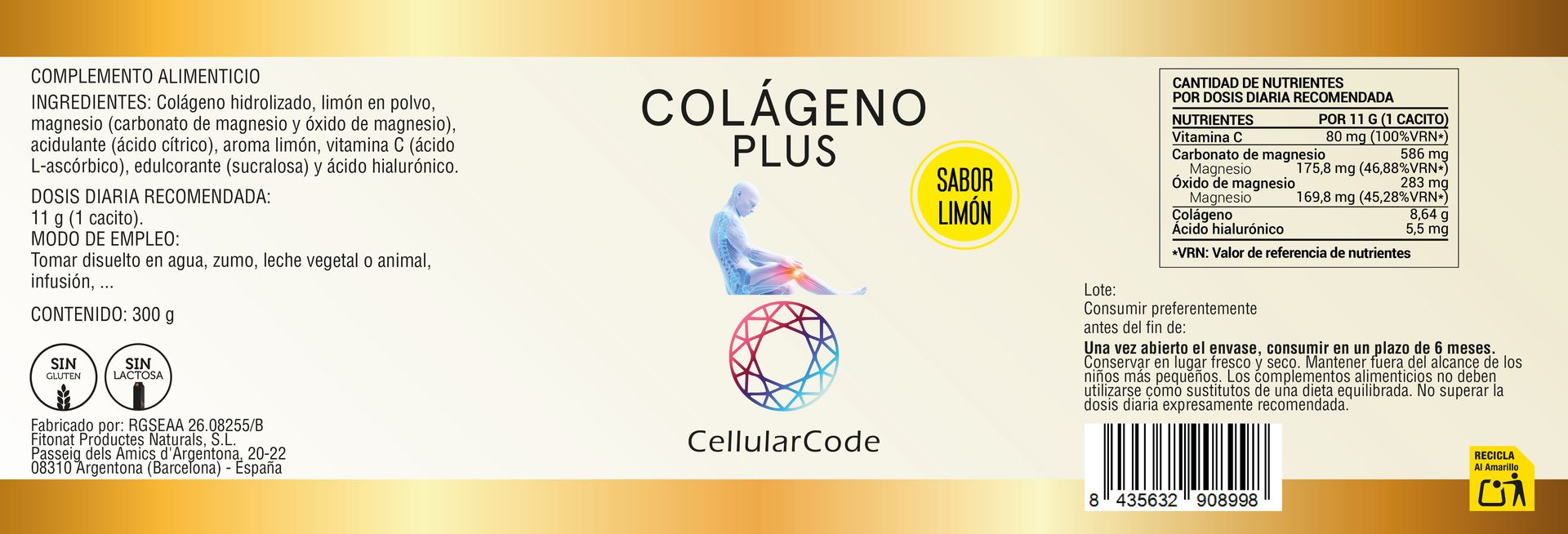 Colágeno Plus 300gr.polvo