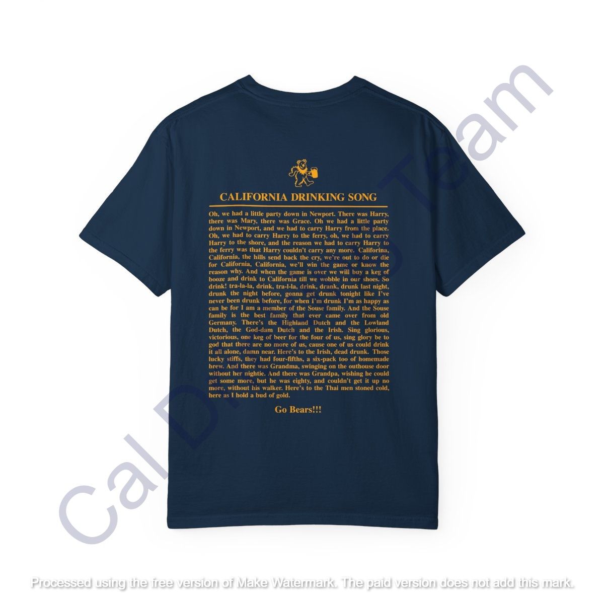 Classic Cal Drinking Team T-Shirt