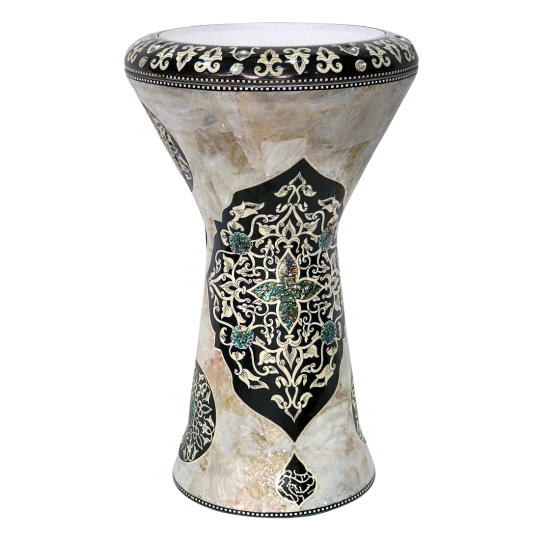 The White Pearl Shield - Sombaty Plus Darbuka Doumbek Japanese