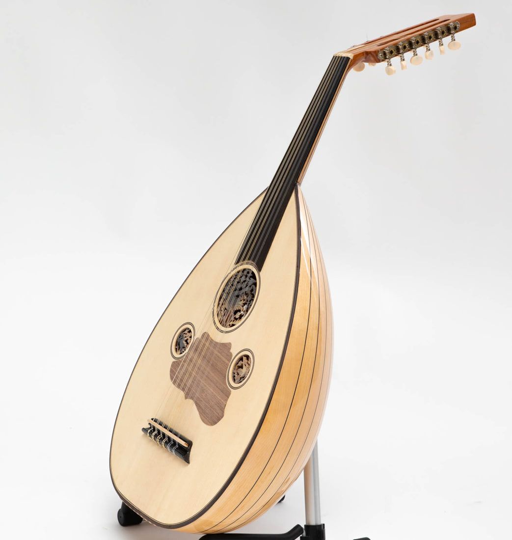Professional Turkish Electric Oud with Equalizer and Guitar Pegs