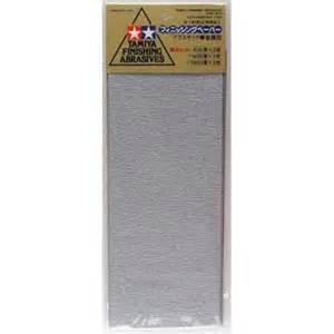 The Tamiya Finishing Abrasives (Fine) in the package. 