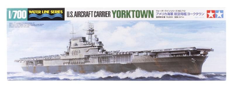 Box-art of Tamiya 1/700 US Aircraft Carrier Yorktown
