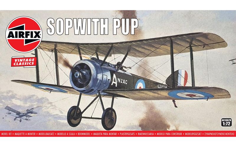 Box-art of Airfix Vintage Classic 1/72 Sopwith Pup