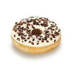 Donut wit chocoladestukjes