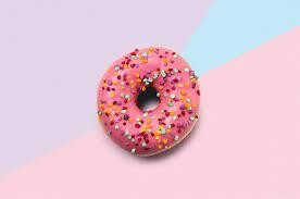pink cloud donut
