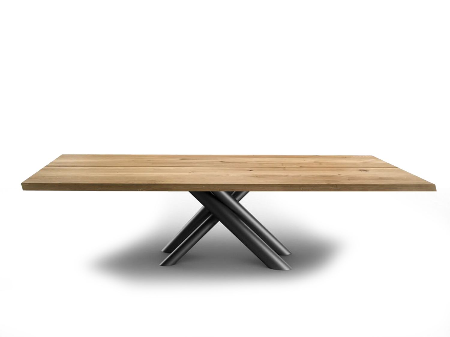 Massiv design einzigartig Esstisch nach Maß aus Eiche oder Amerikänische Nussbaum  Metal Gestell