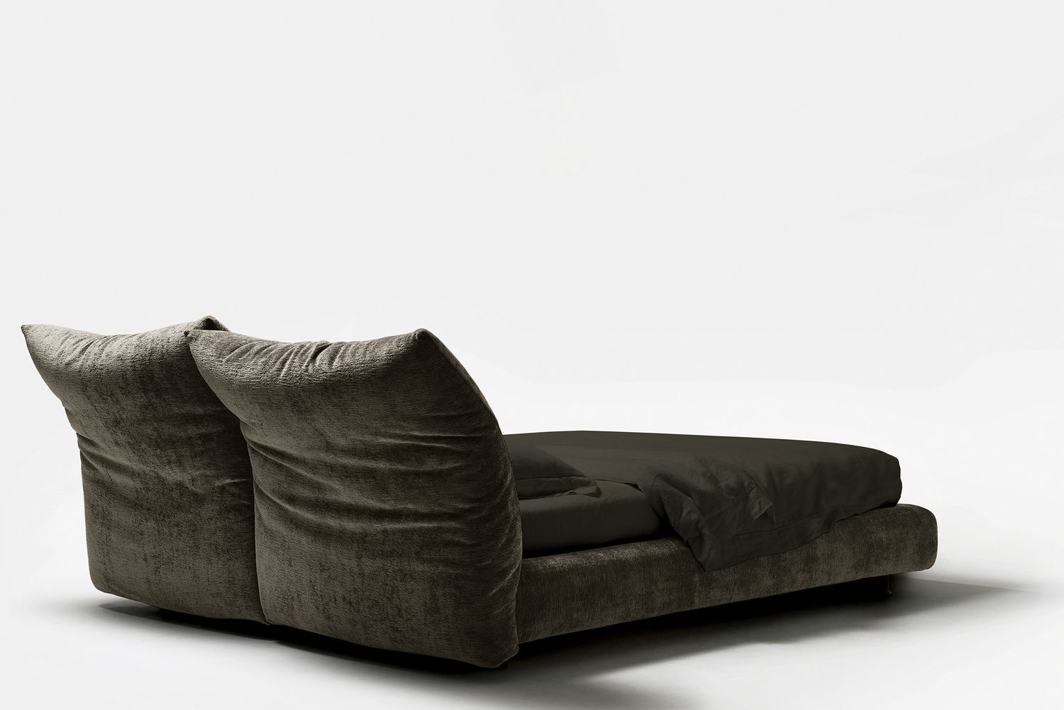 Massiv design Polsterbett nach Maß 160x200cm Stoff Doppelbett mit Stauraum