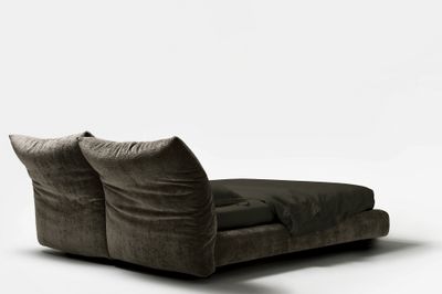 Massiv design Polsterbett nach Maß 160x200cm Stoff Doppelbett mit Stauraum